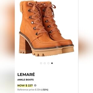 Lemare Women's Tan Lace-Up Boots